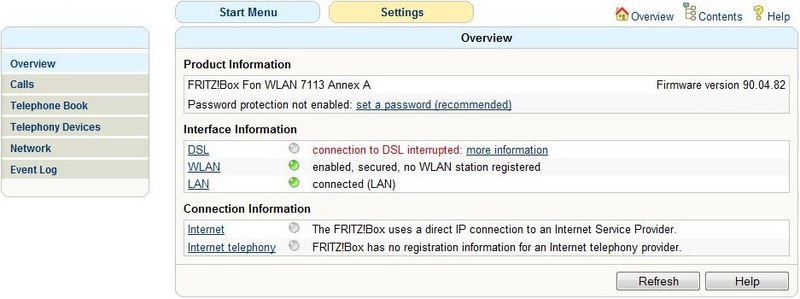 Hoe configureer ik ADSL en telefonie op FRITZ!Box Fon WLAN 7113